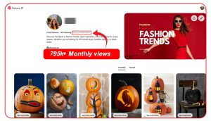 Pinterest monthly views. Pinterest marketing